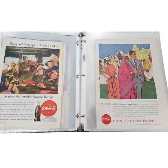 74 Vintage 1940's-1950's National Geographic Page Coca Cola Ads. - Picture 6 of 8